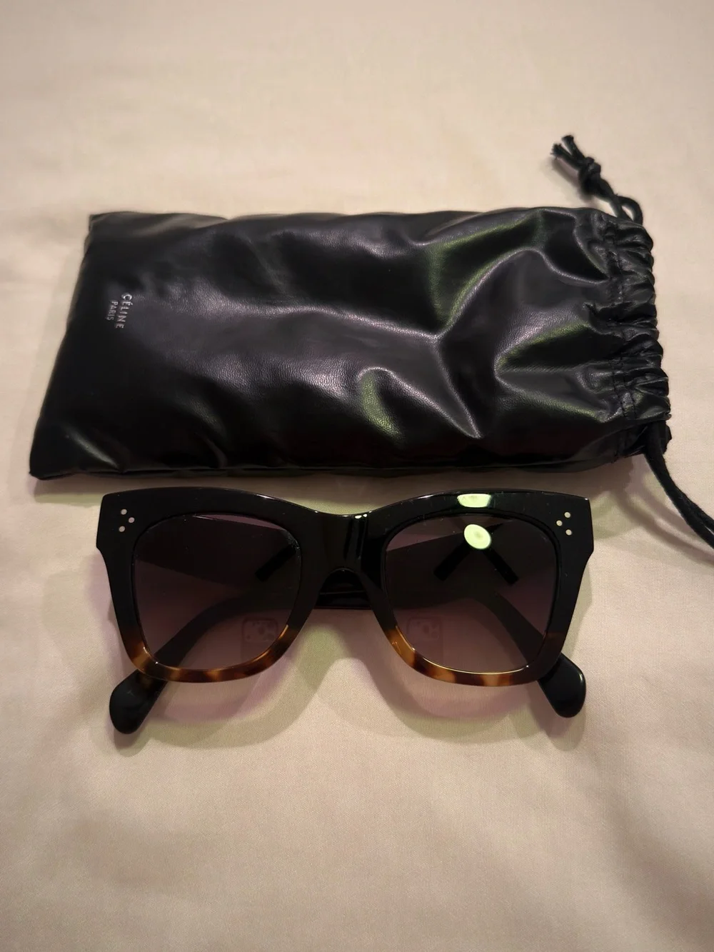 Celine Black/Tortoiseshell Sunglasses